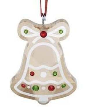 Swarovski Holiday Cheers Gingerbread Bell Ornament